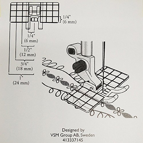 Yeqin Multi-Line Decorative Foot #4133371-45 For Husqvarna Viking Sewing Machine #TOP1