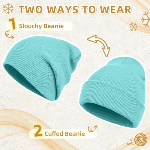 Image of ZOORON Beanie for Men Women Slouchy Winter Beanie Hats Cuffed Skull Caps