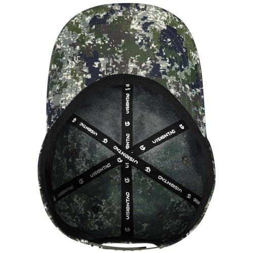 Image of Tactical Hat with Flag Patch Camo Military Army Hats Adjustable Trucker Baseball Cap Soft Top for Shooting