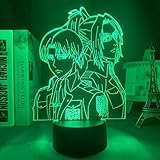 Anime 3D Night Light Attack Acrylic LED 3D Lamp for Home Room Decor Light Child Gift