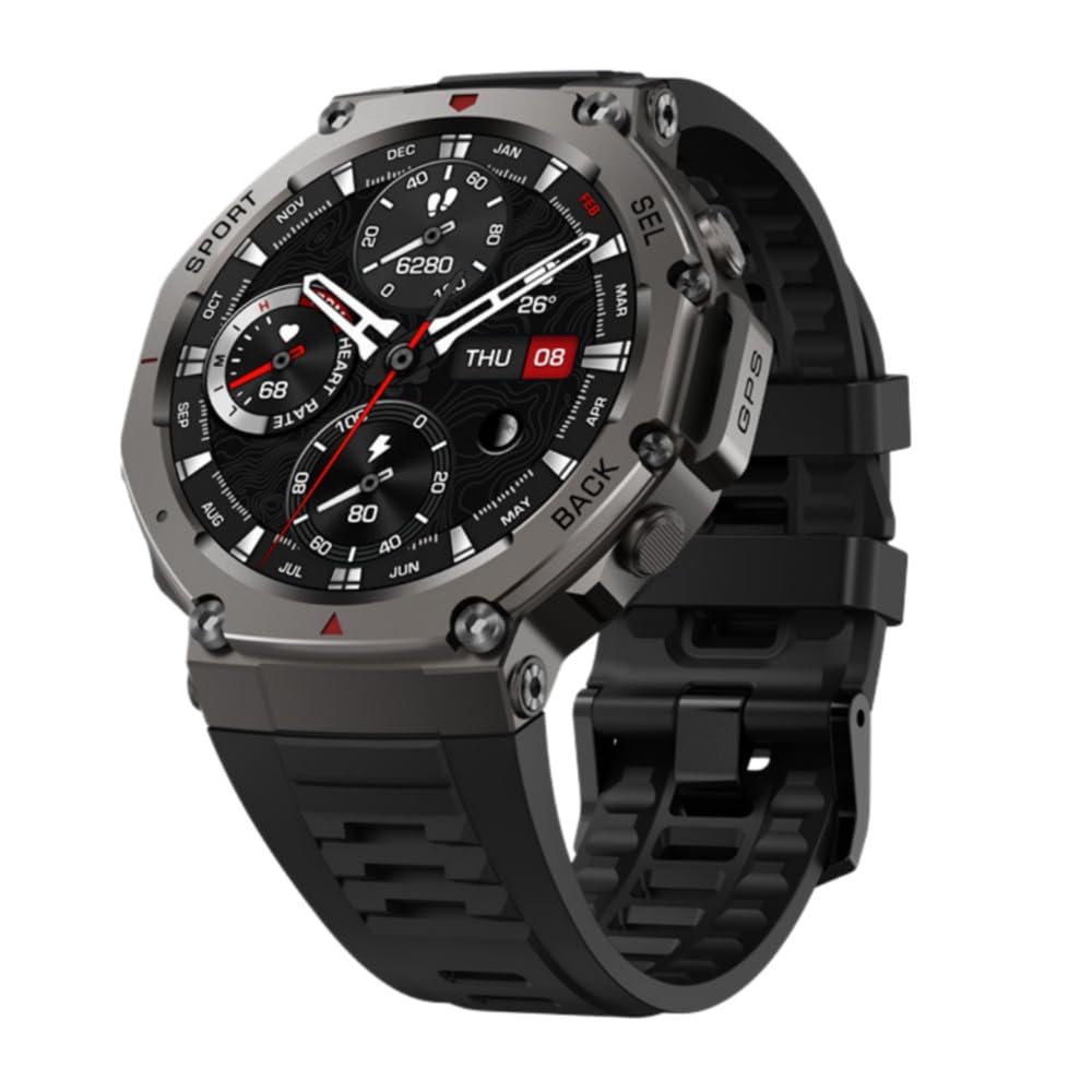 MEIION sekoda GPS smartwatch para Hombre y Mujer con Llamadas Bluetooth, 1,43" Pantalla, Pulsómetro, Monitor de Sueño, Podómetro, 170+ Modos Deportivos y Correa de Silicona Suave