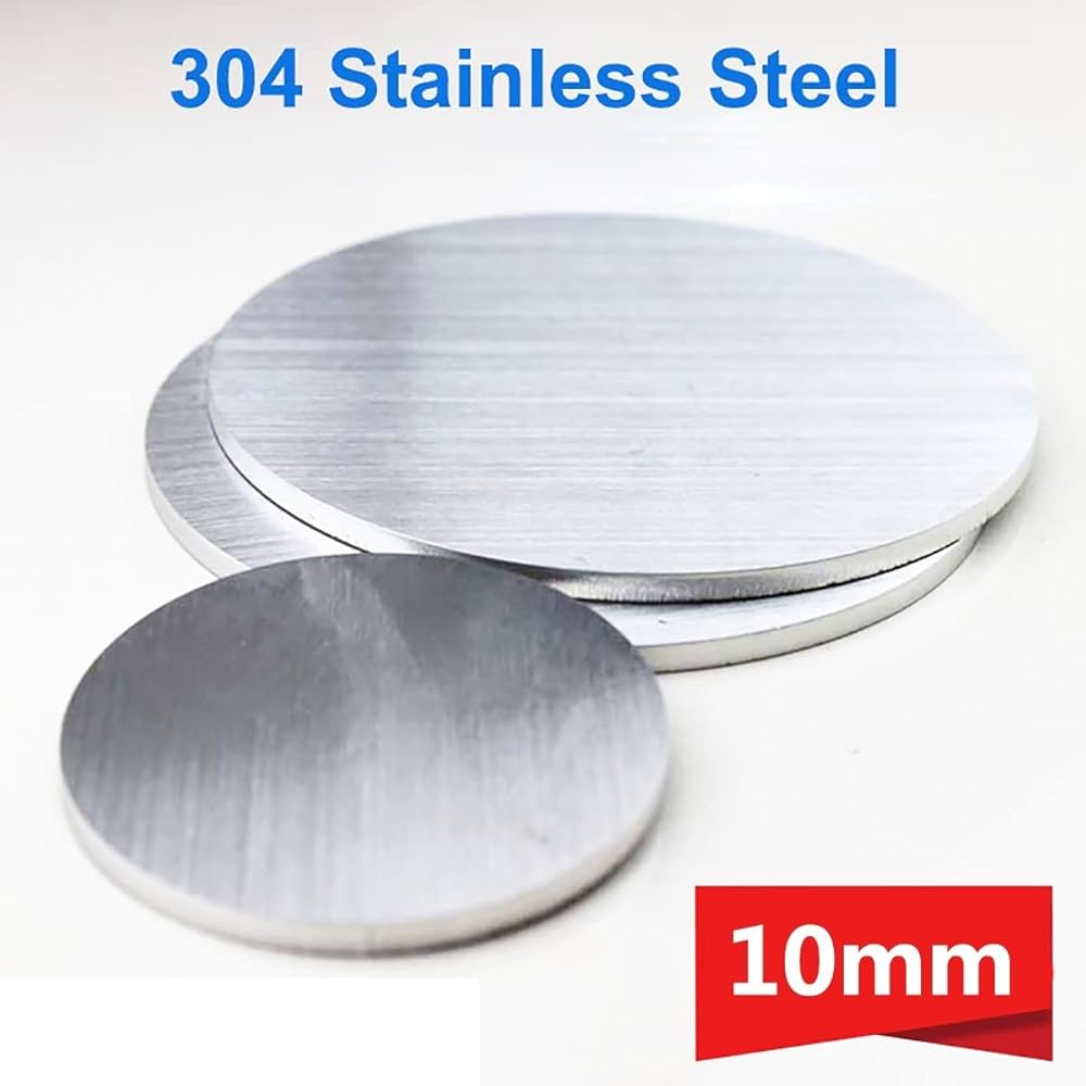 Amazon.co.jp: 304ステンレス丸板 1枚 厚さ10mm ステンレススチール 丸