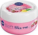 crema nivea soft oferta  Crema hidratante Nivea Soft Mix Me Happy Exotic, 8 envases de 100 ml, crema para la piel con sabor a fruta, para mezclar con Berry Charming y Chilled Oasis