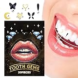Sirve durante mucho tiempo: nuestro kit de gemas para dientes es perfecto para añadir brillo duradero a tu sonrisa. Las gemas reutilizables están diseñadas para resistir el desgaste diario y se adaptan perfectamente al comer y al cepillarse los dientes, gracias a su diseño brillante y duradero.