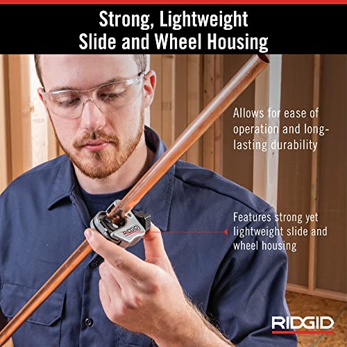 Image of RIDGID 86127 Model 118 Close Quarters AUTOFEED 1 /4 inch to 1-1 /8 inch Copper, Aluminum, Brass, and Plastic Tubing Cutter