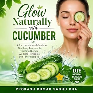 Diseño de la portada del título Glow Naturally with Cucumber