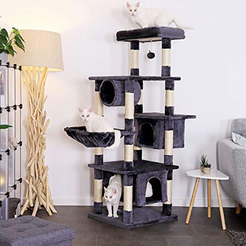 Kratzbaum lionto Kletterbaum für Katzen mit 155 cm Höhe