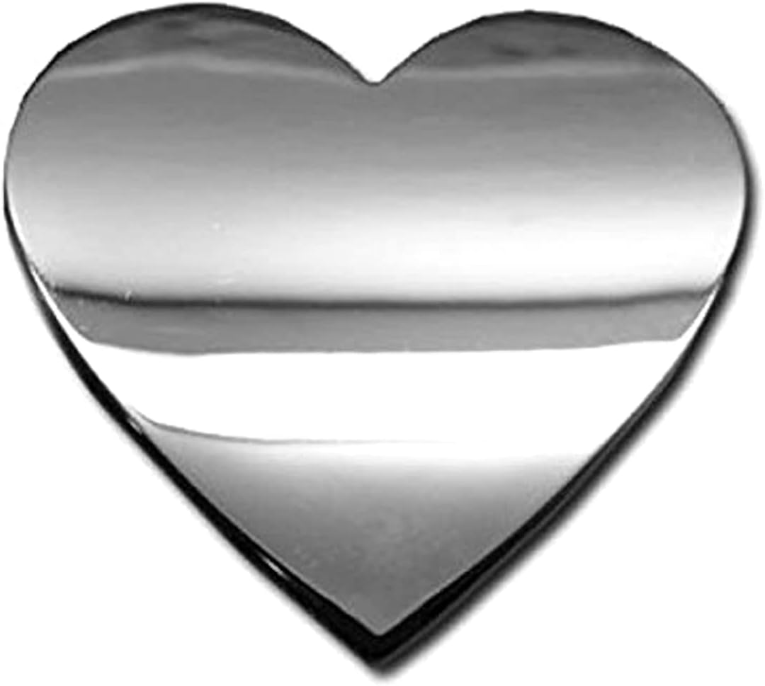 Chrome Letters Digits Numbers Signs Self Adhesive 3D Emblem Decal Badge Sticker for Car Van Home Decor - Heart