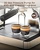 (2025 Upgrade)20 Bar Espresso Machine with Built-in Anti-Clog Coffee Grinder, Expresso Coffee Machines with Milk Steam Wand/Frother/Tamping Tools,Espresso Maker with Grinder for Lattes-Charcoal #2
