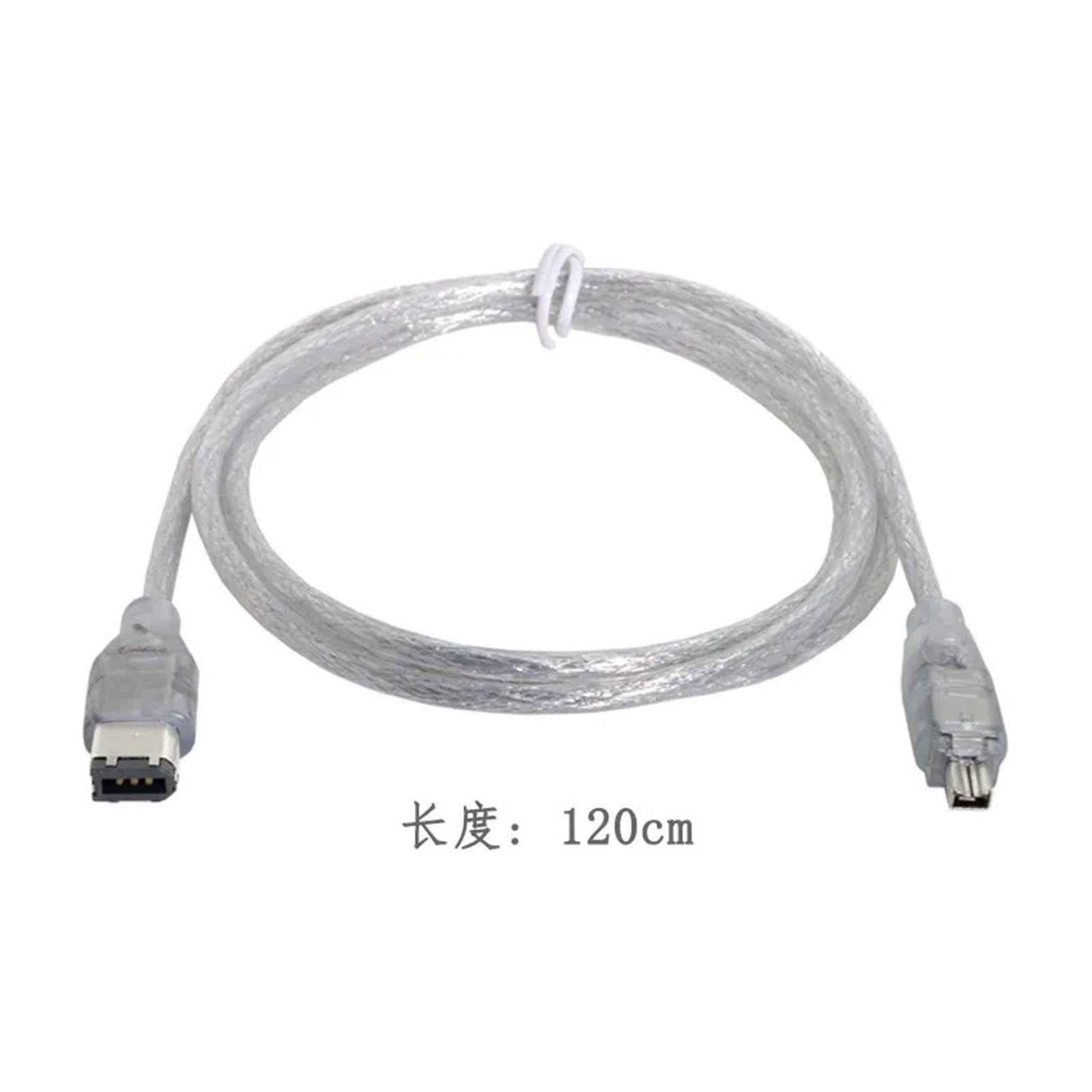Firewire 1394 Câble et adaptateur 4p vers 4 broches Ieee-1394a 800 Mbit/s pour ordinateur PC vers caméscope (1394 4 broches-6 broches)