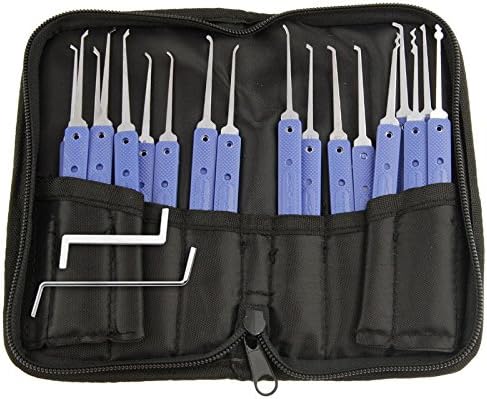 20 Piece Lock Picking High-end Picklock Tool Set for Kinds of Locks