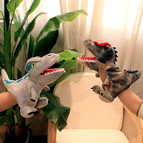 Cuteoy CTX0055_VELOCIRAPTOR Plush Velociraptor Hand Puppet Stuffed Animal Toy Open Movable Mouth Creative Role Play Storytelling Dinosaur Plushies Gifts thumb #5