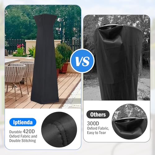 Iptienda Patio Heater Cover for EAST OAK Pyramid Patio Heaters TS48BN3, 91in Patio Heater Covers Waterproof with Zipper for Outdoor Heaters-91"H x 22"W x 22"L by Iptienda - Image 3