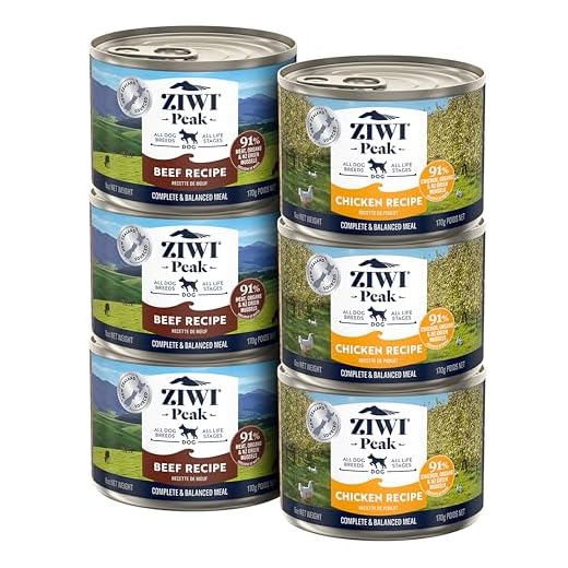 ZIWI Peak Wet Dog Food Variety Pack- Beef and Chicken, 6 Pack (6oz Each)