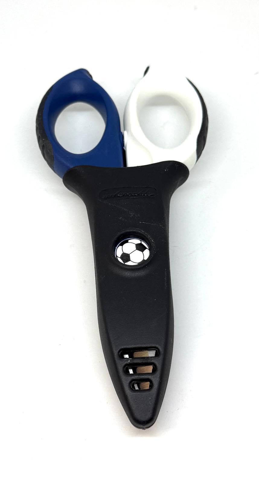 Intercable Ciseaux professionnel pour électricien F1 16020 Série limitée Équerre de football COMO blanc bleu foncé 16020-F1-CCO
