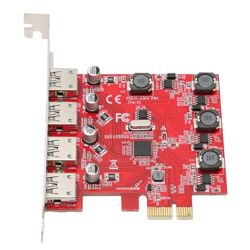 Tarjeta PCI Express USB 3.0 AMONIDA de 4 puertos para evitar desconexiones de datos 4