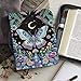 Cxdvotvy Bible Cover Butterfly Mushroom Flower Print Waterproof Leather Bible Carrying Case Large Book Protective Church Bag, Gift for Christian
