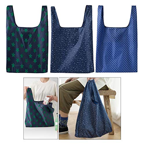 Bolsa de supermercado grande reutilizável 3X da menolana à prova d'água leve