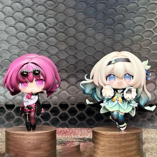 RZAHUAHU H-I Star Rail Firefly and Kafka Mini Figure Game Anime Q Version PVC Figurines Action Play Model (Firefly) by RZAHUAHU - Image 2