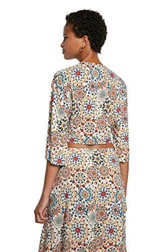 Cover Up Desigual Bora Bora Top transpirable con estampado tropical 2