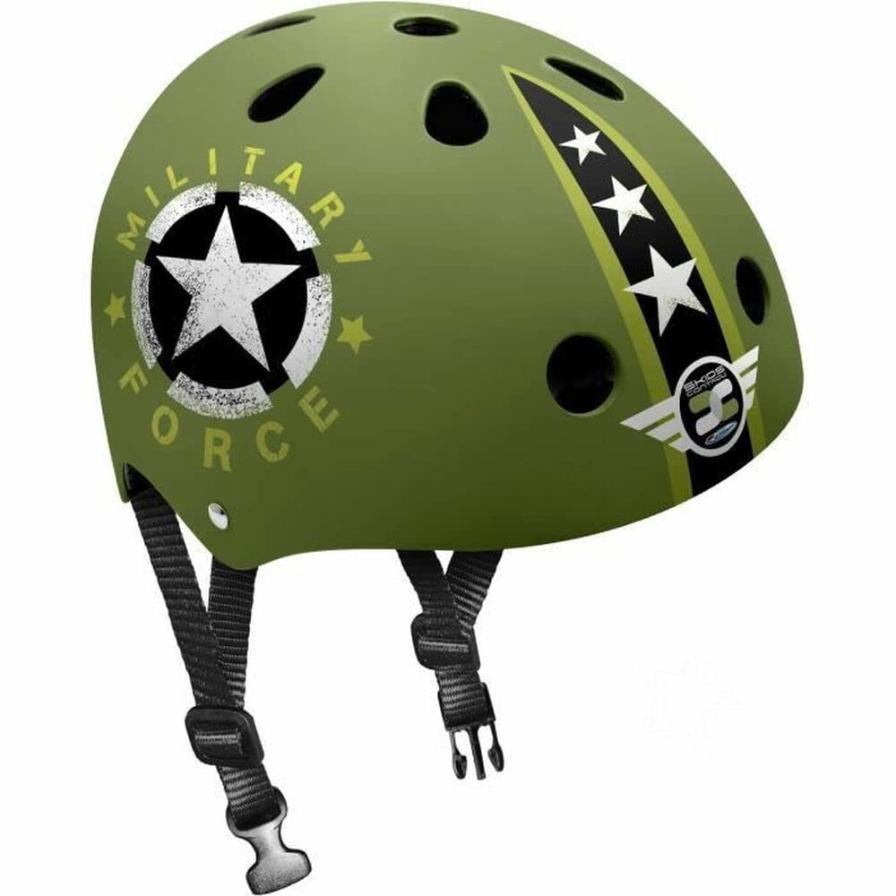 STAMP - Skate helmet with adjustable waist settings (approx. 54-60 cm) - Skids Control Military
