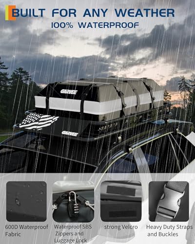 image for GarveeLife 51 in x 36 in Universal Roof Rack Basket, 200 LBS Capacity 