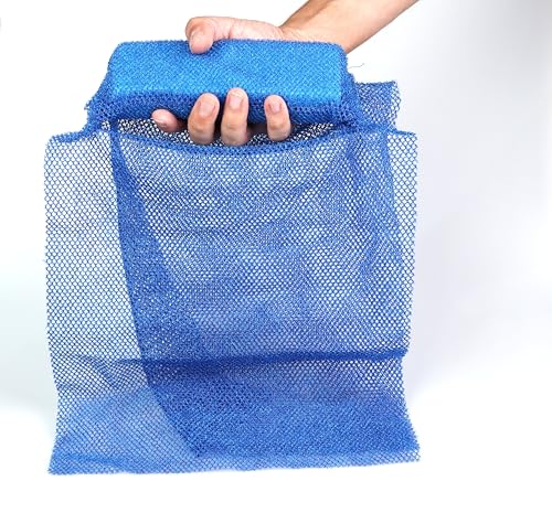 Scrubly African Net Sponge for Deep Exfoliation – Durable Body Scrubber, Exfoliating Washcloth & Loofah Alternative for Smooth Skin & Rich Lather