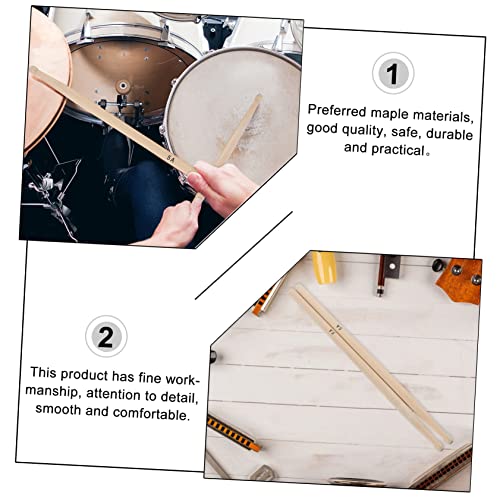 Baquetas de Maple Clásicas 5A para Batería de Práctica miniatura 3