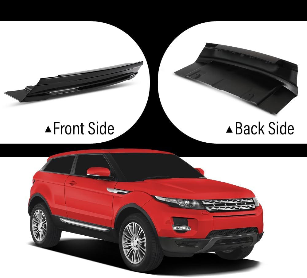 G-PLUS Front Bumper Tow Hook Cover Skid Plate Compatible with Range Rover Evoque 2012-2015 LR032309, LR028187 Black
