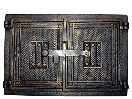 Brotbackofen 41x27 Ofentür Pizzaofen hochwertge aus Gusseisen - Tür für Steinofen-Grill 19