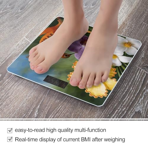 Báscula digital con pantalla LCD y cinta métrica miniatura 5