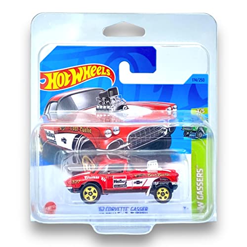Hot Wheels '62 Corvette Gasser (Red) 3/5 HW Gassers, 2023-174/250(Short Card)