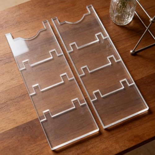 Juego de 2 tapones acrílicos transparentes para muebles y cabeceros de cama 4