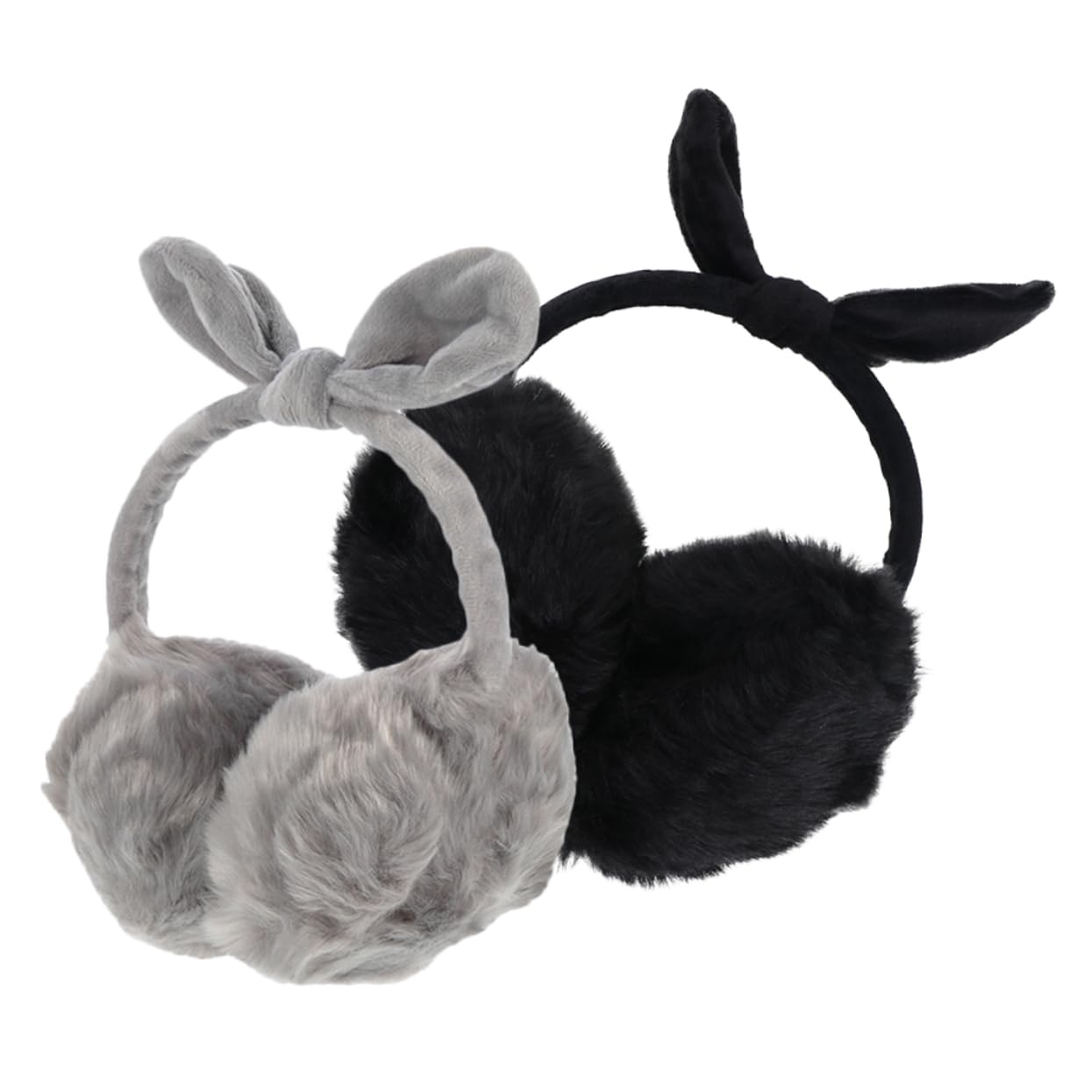 TOVINANNA 2pcs Plush Earmuffs Warm Ear Cover for Outdoor Activities Thermal Ear Muffs Adjustable Headband Windproof Protectors for Winter
