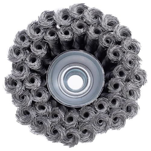 Image of Shark 14049 5 /8-11NC 0.014-Gauge Wire 4-Inch Double Row Knotted Cup Brush