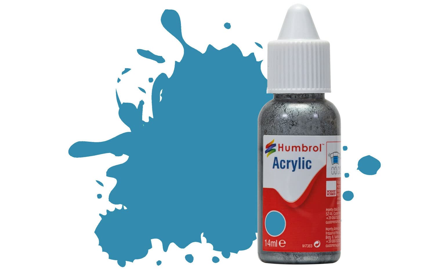 Humbrol Acrylic Dropper Bottle Mediterranean Blue Gloss 14ml