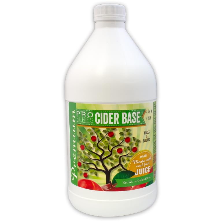 Pro Series Premium CIDER BASE 64OZ Makes 5 Gallons Hard Cider Soft or Hard Cider Kit Just Mix with Water and Add Yeast!