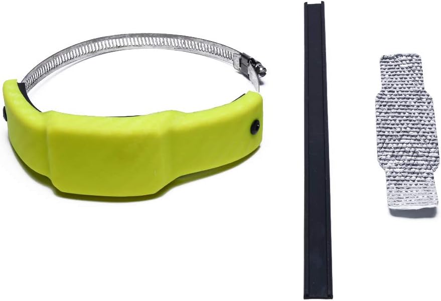 Moto4U Exhaust Slider Protector In Round Yellow