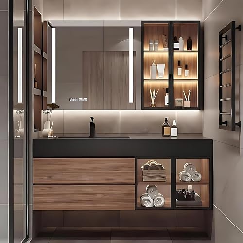 kmnub 32IN Bathroom Vanity with Sink - Solid Wood Bathroom