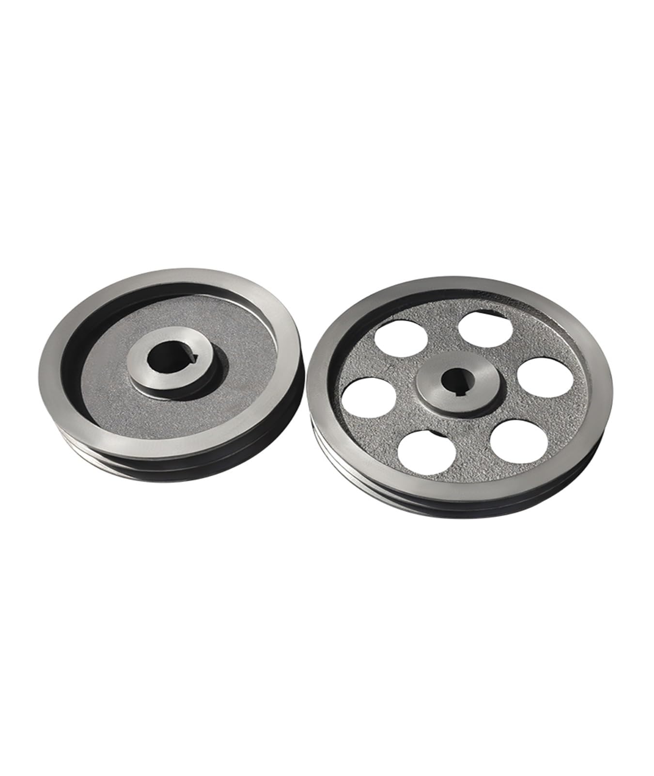 Puleggia a doppia gola, 1 pz. 2A con puleggia a cinghia trapezoidale in ghisa a doppia gola for motori a benzina di tipo A, standard nazionale, con camma cava(160-2A-25-8)