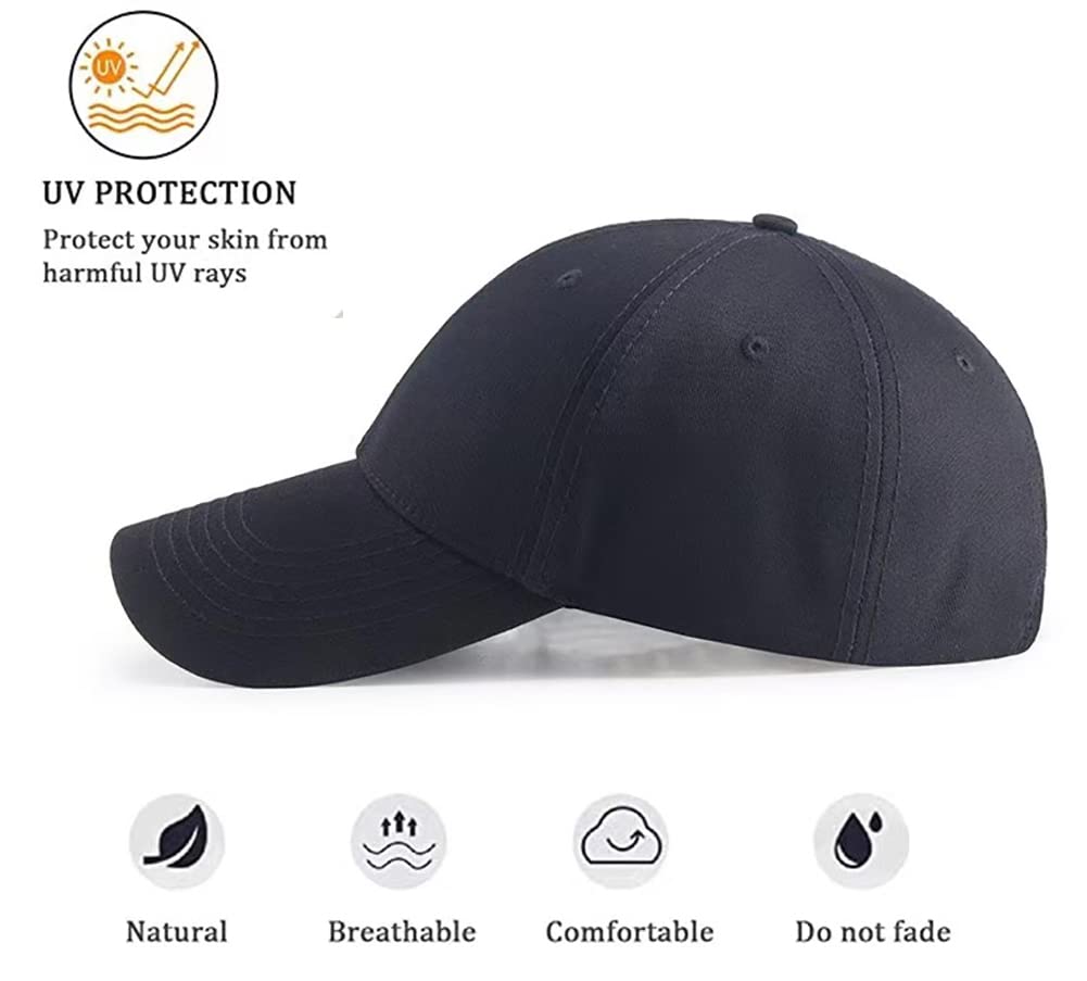 Baseball Cap für Herren und Damen, Unisex Kappe Verstellbar Reine Farbe Baseboard Baseballkappe Mütze