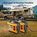 maXpeedingrods Inverter Power Generator 2000 W Petrol 4-Stroke with USB and 230 V Sockets, Digital Display, Compact and Lightweight for Camping, Outdoor Travel, Motorhome - 5