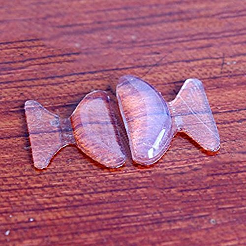 5Pairs Soft Silicone Anti-slip Adhesive Eyeglasses Spectacles Stick on Nose Comfortable Pad Cushions (transparent)