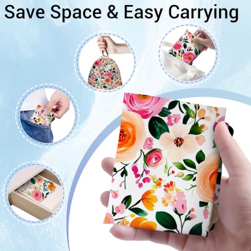 Image of Drawstring Storage Bag Rose Flower Gym Bag for Storage Shoes Fitness Cycling