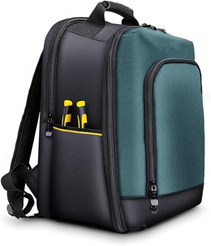 Multi-Pocket Tool Bag, Electrician Tool Bag, Multifunctional Backpack Electrician Tool Bag, Quick Access Tool Backpack Tradesman Storage Organiser Service Technician Rucksack
