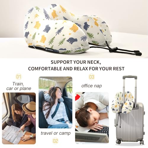 Almohada de viaje espuma viscoelástica tamaño único miniatura 4