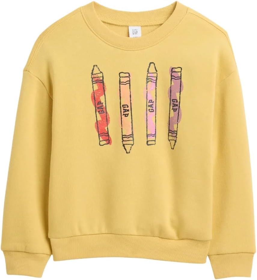 GAP Girls' Logo Crewneck Sweatshirt