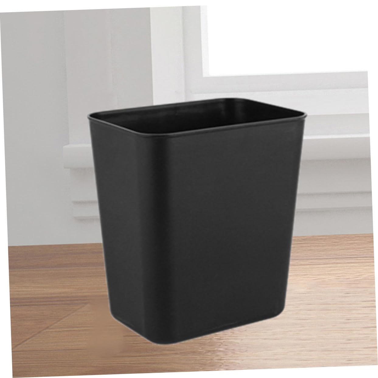 Papelera Pequeña de Plástico ABS Negra 14l, 2 Piezas para Interior