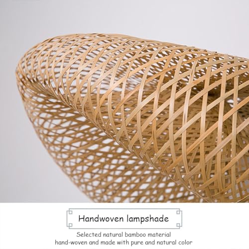 Suspension industrielle E27 bambou reglable 50cm pour eclairage chaleureux cafe - 3