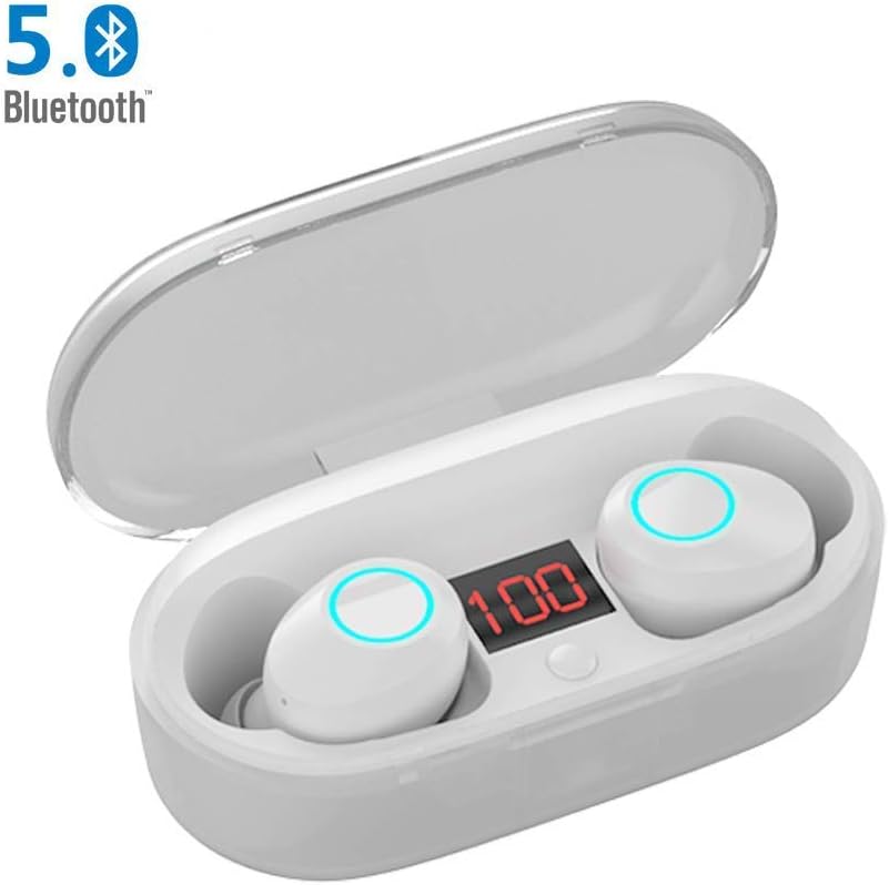 Abeyete Mini Bluetooth headphones true wireless earbud Noise Cancelling in ear headphones Waterproof Wireless Earphones Stereo Headsets with Mic for iOS Android with Charging Box